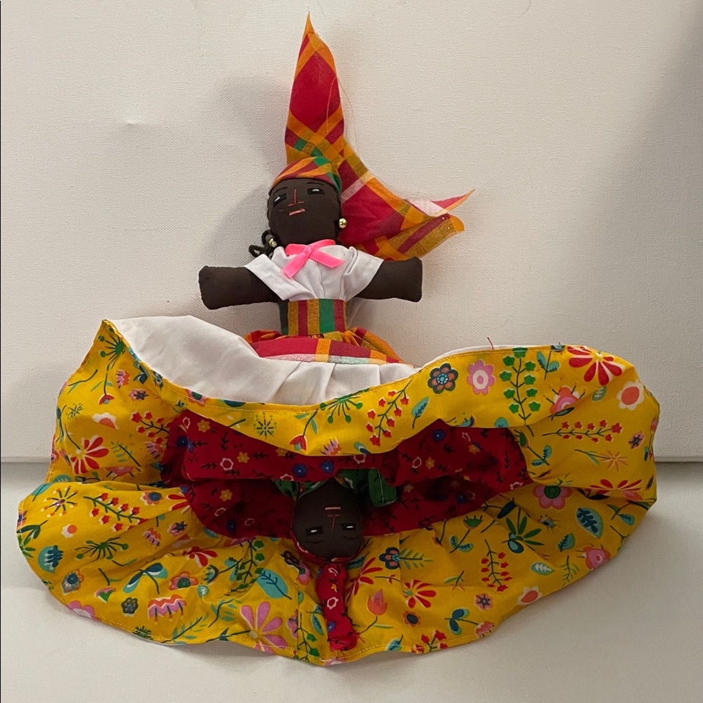 Topsy turfy Handmade ethnic Doll Floral Dresses Caribbean excellent condition